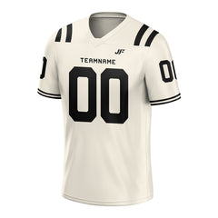 Custom Cream Football Jersey Athletic Shirt For Adult Youth Unisex