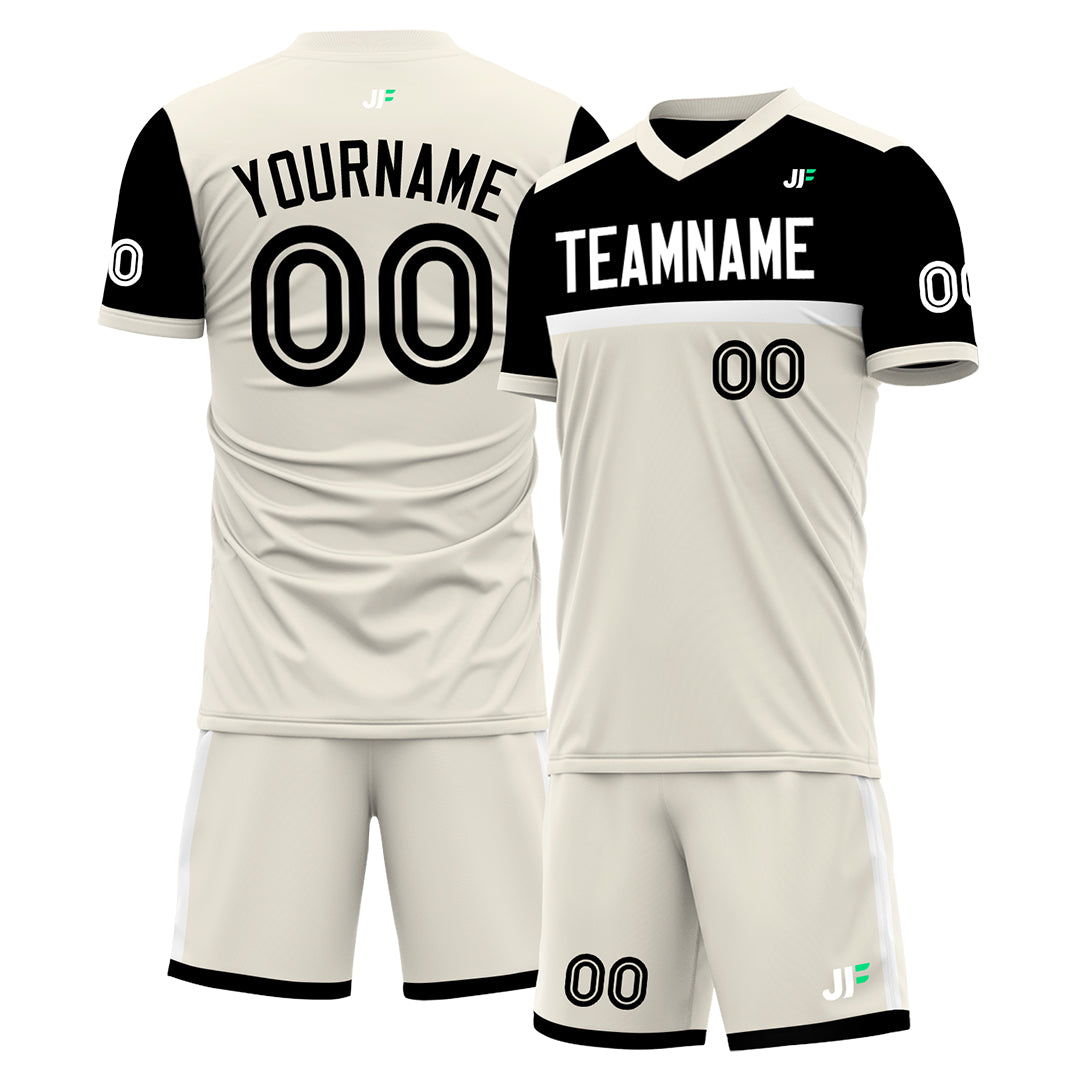 Custom Cream Soccer Uniform Training Outfit Sportswear