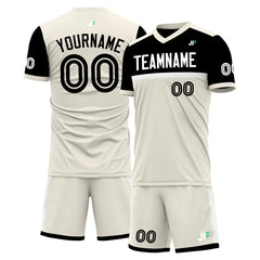 Custom Cream Soccer Uniform Training Outfit Sportswear