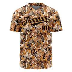 Custom Digital Camo Baseball Jersey Full Button Down Fans Special Edition Authentic Shirt