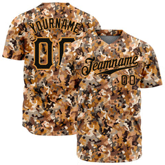 Custom Digital Camo Baseball Jersey Full Button Down Fans Special Edition Authentic Shirt