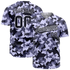 Custom Camo Baseball Jersey Full Button Down Fans Special Edition Authentic Shirt