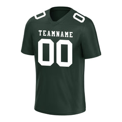 Custom Dark Green Football Jersey Player Fans Team Uniforms For Adult Youth Unisex