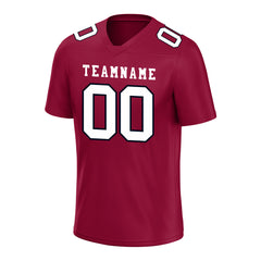 Custom Dark Red Football Jersey Player Fans Team Uniforms For Adult Youth Unisex