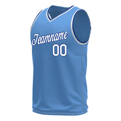 Custom Elecrtic Blue Basketball Jersey Mesh Sports Performance Team Uniform