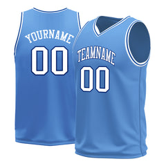 Custom Elecrtic Blue Basketball Jersey Mesh Sports Athletic Performance Shirts