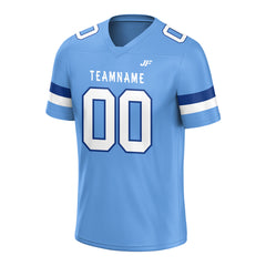 Custom Elecrtic Blue Football Jersey Athletic Shirt For Adult Youth