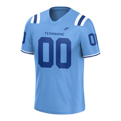 Custom Elecrtic Blue Football Jersey Athletic Shirt For Adult Youth Unisex