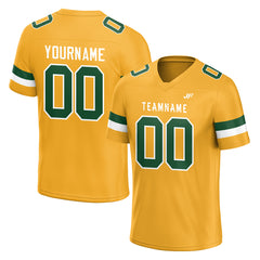 Custom Gold Football Jersey Athletic Shirt For Adult Youth