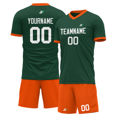 Custom Green Soccer Uniform For Adult Youth Fans Jersey