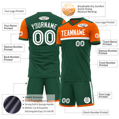 Custom Green Soccer Uniform Training Outfit Sportswear