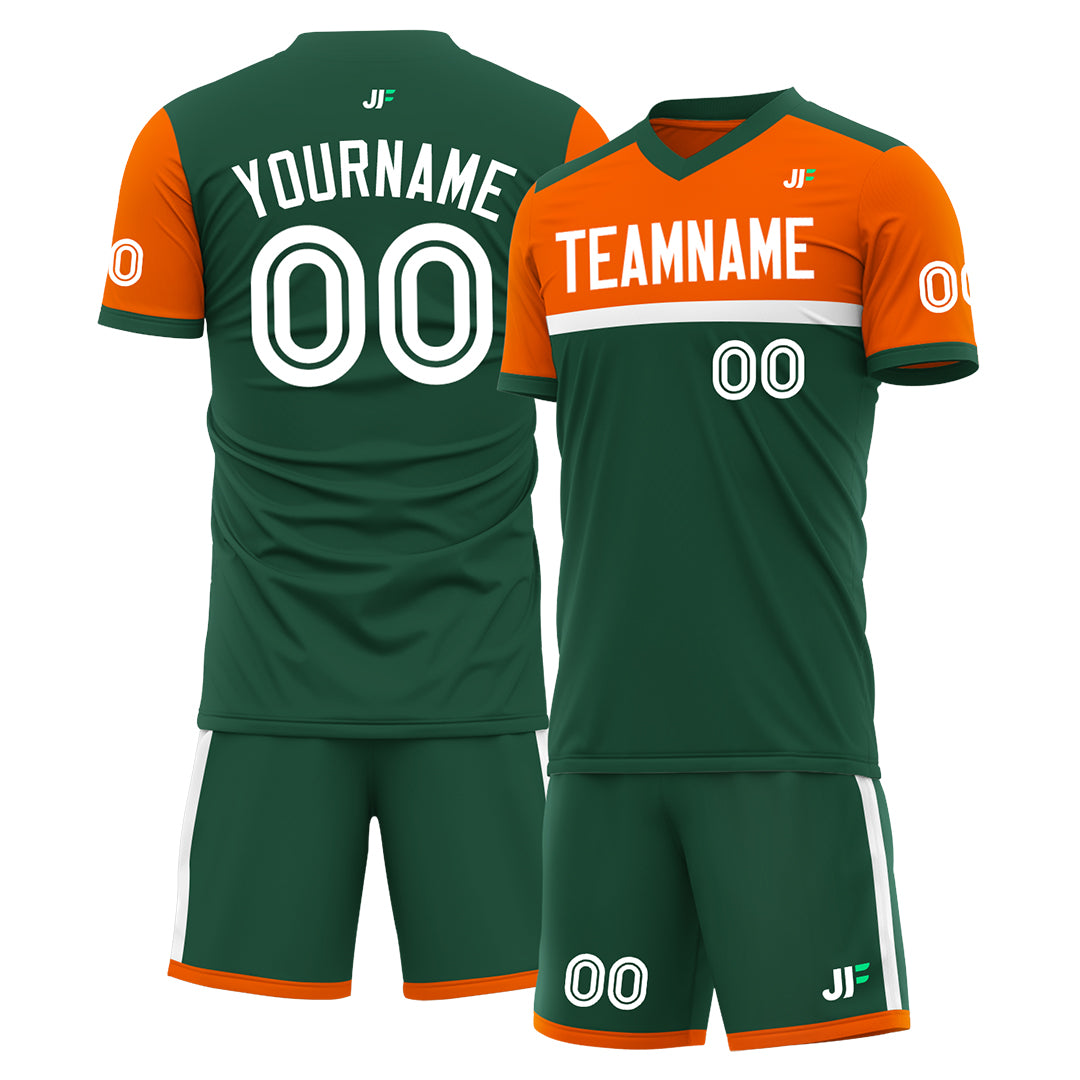 Custom Green Soccer Uniform Training Outfit Sportswear