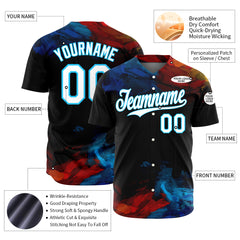 Custom Graffiti Pattern Baseball Jersey Full Button Down Fans Special Edition Authentic Casual Pop Shirt