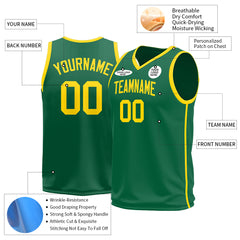 Custom Green Basketball Jersey Design Your Own Shirts