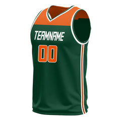 Custom Green Basketball Jersey Athletic Sports Shirts Design Your Own