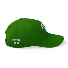 Custom Green Baseball Cap Mexico Flag Adjustable Hat