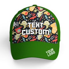 Custom Green Baseball Cap Casual Adjustable Hat Ideal for Business Events and Gifts