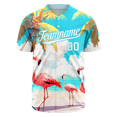 Custom Hawaii Baseball Jersey Full Button Down Fans Special Edition Authentic Shirts