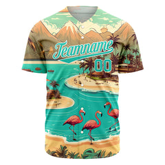 Custom Hawaii Baseball Jersey Full Button Down Fans Special Edition Authentic Shirts