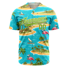 Custom Hawaii Baseball Jersey Full Button Down Fans Special Edition Authentic Shirts