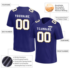 Custom Royal Football Jersey Player Fans Team Uniforms For Adult Youth Unisex