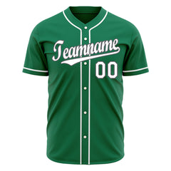 Custom Kelly Green Full Button Up Mesh Fans Special Edition Authentic Baseball Jersey