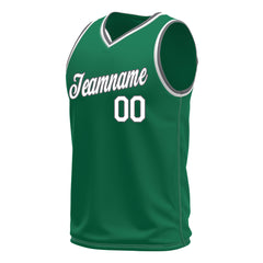 Custom Kelly Green Basketball Jersey Mesh Sports Performance Team Uniform