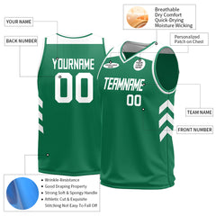 Custom Kelly Green Mesh Basketball Athletic Performance Jersey