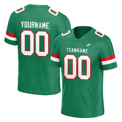 Custom Kelly Green Football Jersey Athletic Shirt For Adult Youth