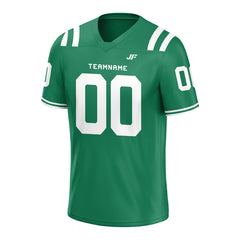 Custom Kelly Green Football Jersey Athletic Shirt For Adult Youth Unisex