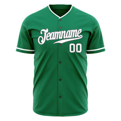 Custom Kelly Green Full Button Down Fans Special Edition Authentic Baseball Jersey