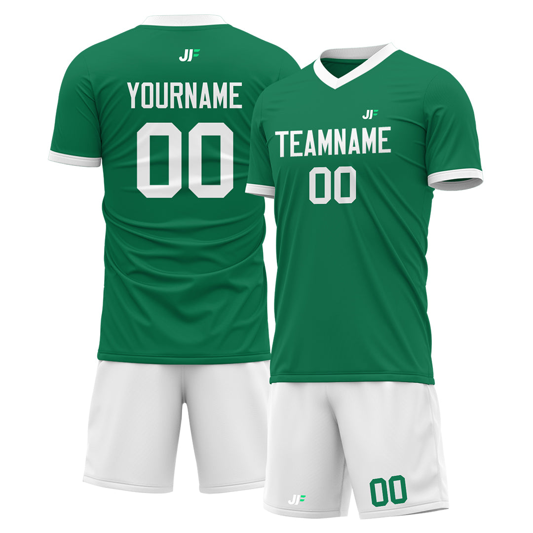 Custom Kelly Green Soccer Uniform For Adult Youth Fans Jersey