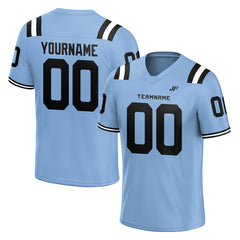 Custom Light Blue Football Jersey Athletic Shirt For Adult Youth Unisex