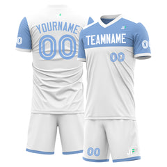 Custom White Soccer Uniform Training Outfit Sportswear