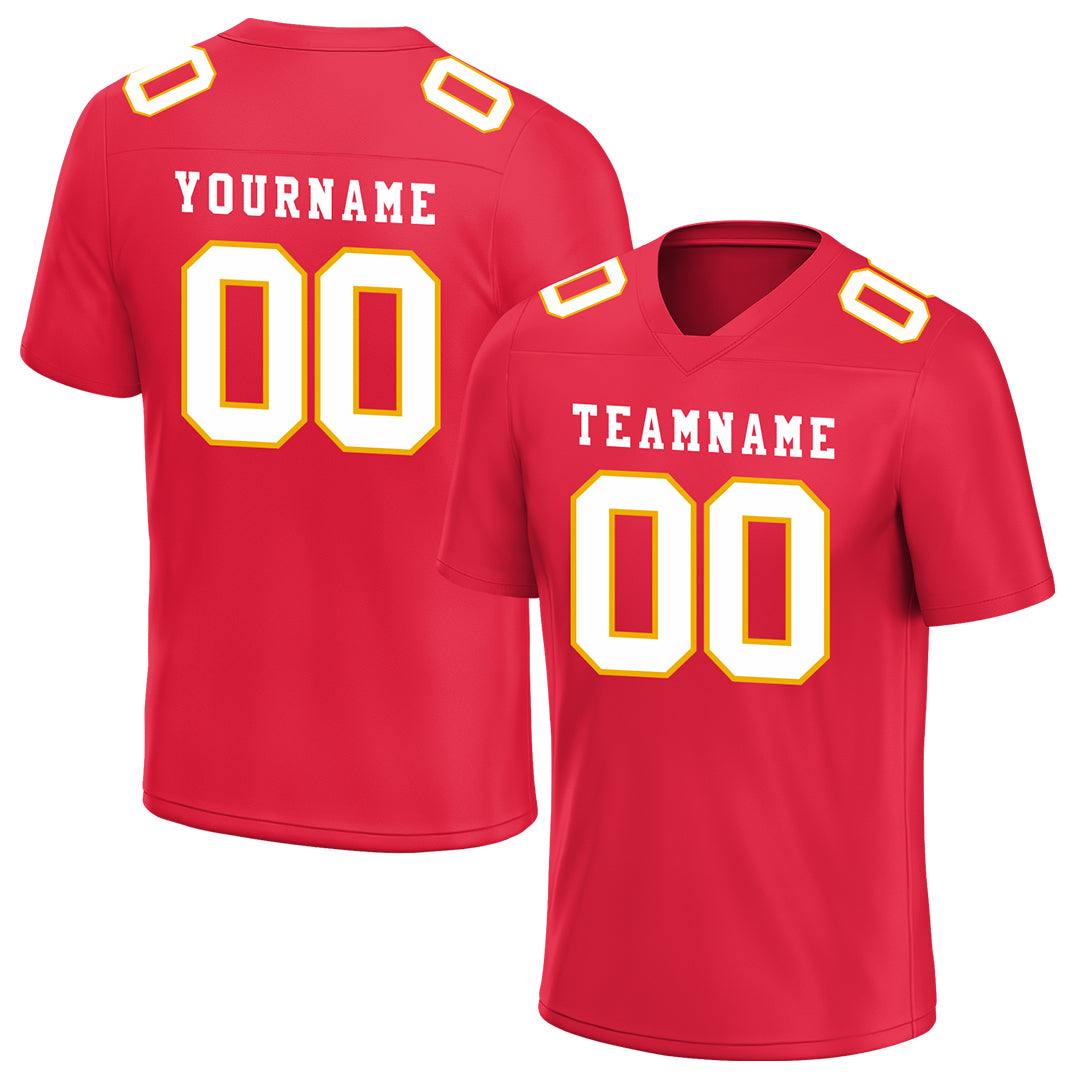 Custom Light Red Football Jersey Team Uniforms For Adult Youth Unisex