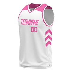 Custom Medium White Mesh Basketball Athletic Performance Jersey