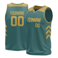 Custom Midnight Green Mesh Basketball Athletic Performance Jersey