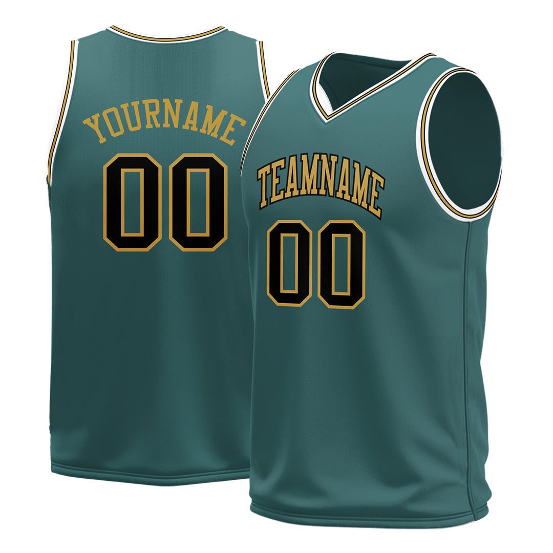 Custom Midnight Green Basketball Jersey Mesh Sports Athletic Performance Shirts