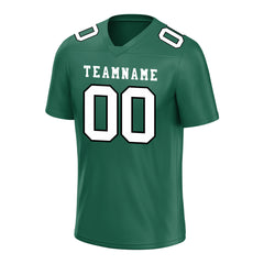 Custom Midnight Green Football Jersey Player Fans Team Uniforms For Adult Youth Unisex