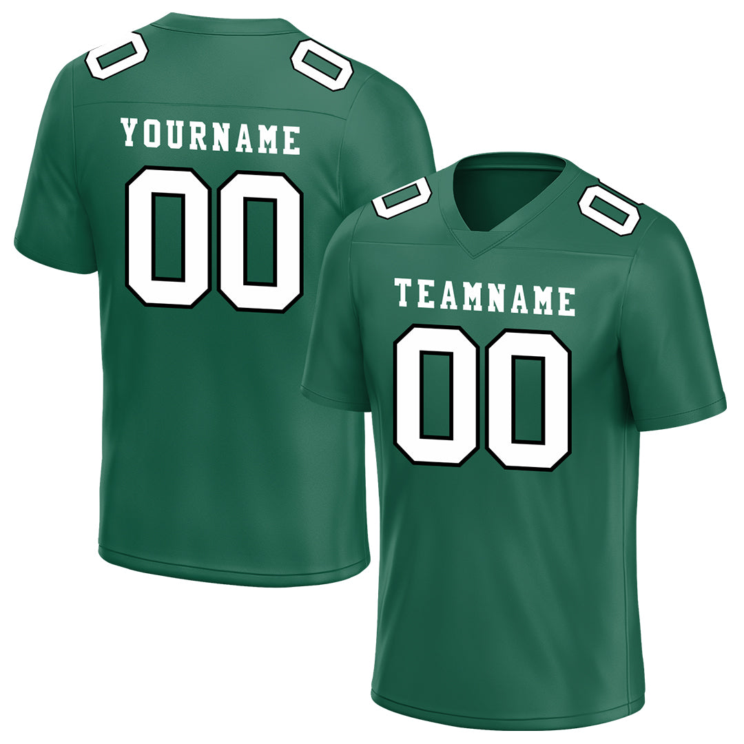 Custom Midnight Green Football Jersey Player Fans Team Uniforms For Adult Youth Unisex