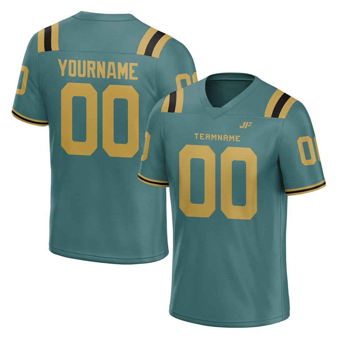 Custom Midnight Green Football Jersey Athletic Shirt For Adult Youth Unisex