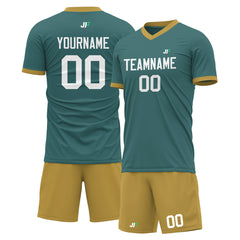 Custom Midnight Green Soccer Uniform For Adult Youth Fans Jersey