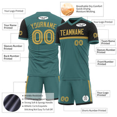 Custom Midnight Green Soccer Uniform Training Outfit Sportswear