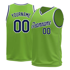 Custom Neon Green Basketball Jersey Mesh Sports Performance Team Uniform