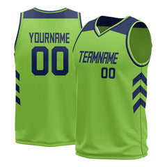 Custom Neon Green Mesh Basketball Athletic Performance Jersey