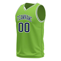 Custom Neon Green Basketball Jersey Mesh Sports Athletic Performance Shirts