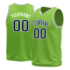 Custom Neon Green Basketball Jersey Mesh Sports Athletic Performance Shirts