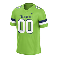 Custom Neon Green Football Jersey Athletic Shirt For Adult Youth