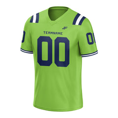 Custom Neon Green Football Jersey Athletic Shirt For Adult Youth Unisex