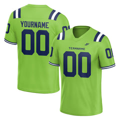 Custom Neon Green Football Jersey Athletic Shirt For Adult Youth Unisex